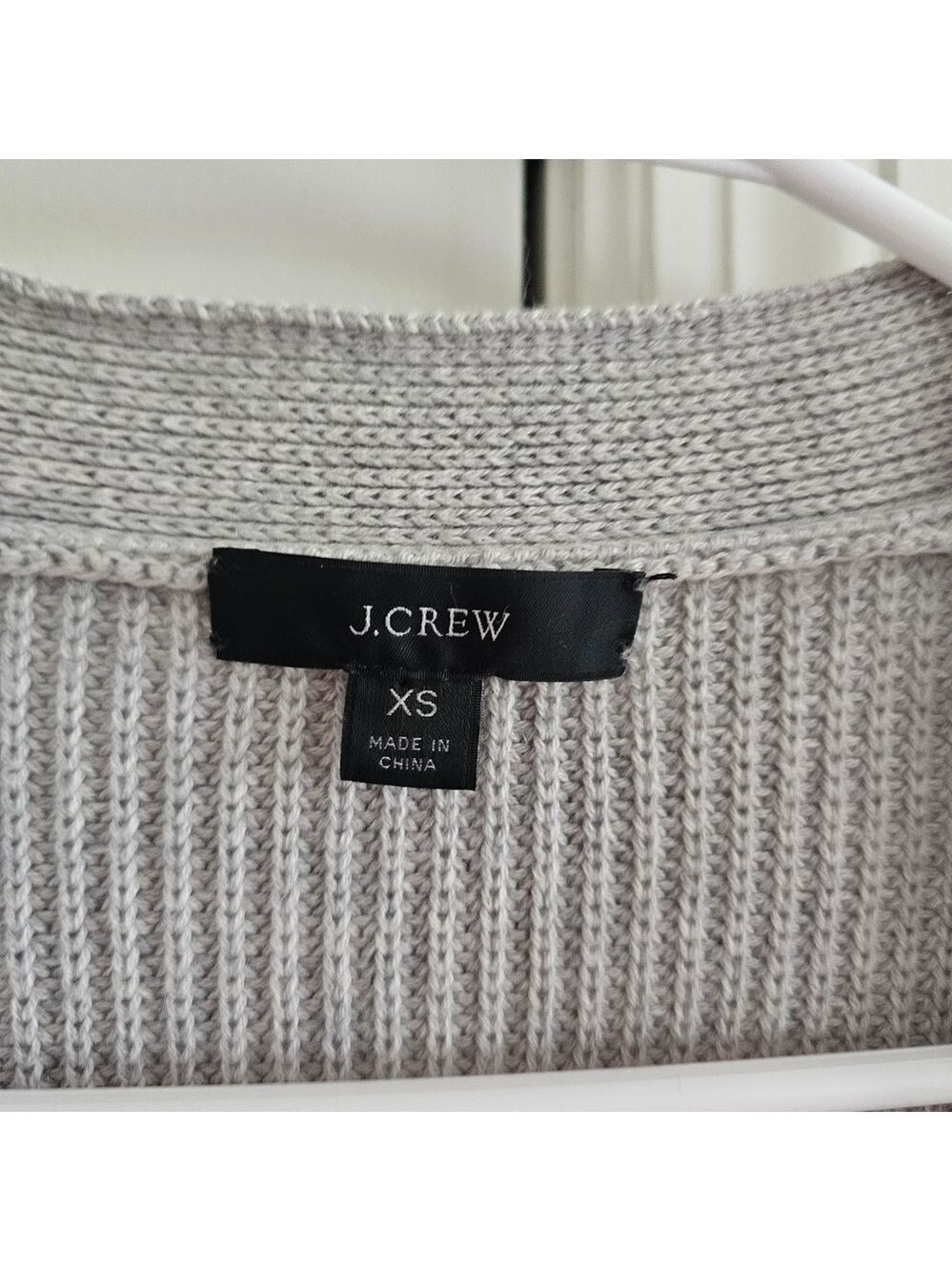 J. Crew Ribbed Cashmere V-Neck Cardigan Sweater Size XS - Picture 6 of 7